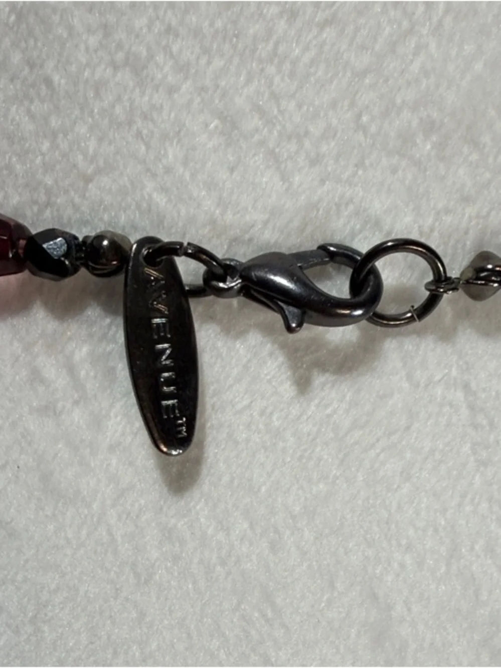 Avenue Purple and Pink Beaded Long Necklace